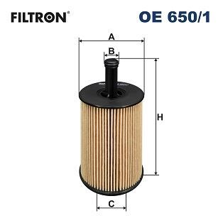FILTRON OE650.1 YAĞ FİLTRESİ T5-T4-PASSAT-POLO-BORA-GOLF-JETTA-TOURAN-TIGUAN-CORDOBA-LEON-IBIZA-TOLEDO-CADDY