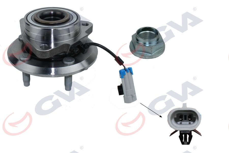 GVA 4790200 ÖN TEKER PORYASI KOMPLE CHEVROLET CAPTIVA - OPEL ANTARA 06>15 ABS Lİ 5 BİJON