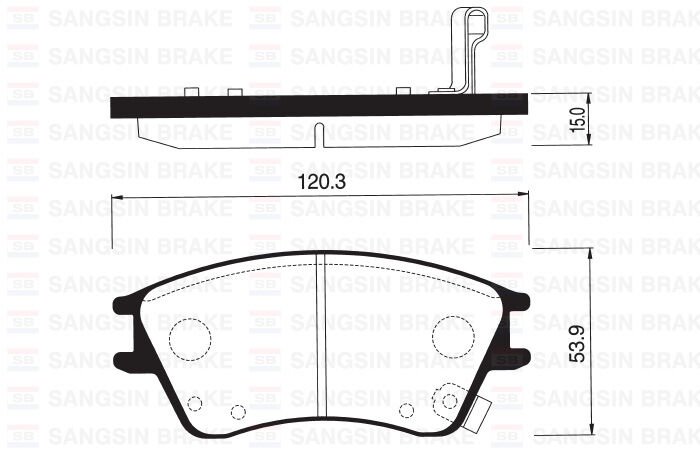 SANGSIN SP1147 ÖN BALATA DİSK HYUNDAI ELANTRA XD 1.5 00-06