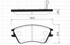 SANGSIN SP1147 ÖN BALATA DİSK HYUNDAI ELANTRA XD 1.5 00-06