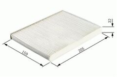 POLEN FİLTRESİ P207 1.4-1.4HDI-1.6HDI-1.4 16V-1.6 16V 06> C3 II 1.4-1.4HDI-1.6HDI 09> KARBONLU