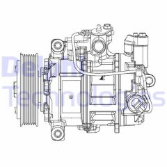 DELPHI CS20504 KLIMA KOMPRESORU BMW F20 F21 F30 F31 F35