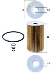 MAHLE OX127.1D YAG FILTRESI BMW M40 M43 M44 E30 E36 E46 E34