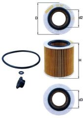 MAHLE OX387D1 YAG FILTRESI BMW N20 F10 F20 F30 F22 F32 F34 F36 E84 E89