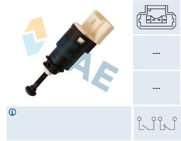 FAE 24903 FREN PEDAL MÜŞÜRÜ RENAULT CLIO III 05>12 CLIO IV 12> CAPTUR I 12> KANGOO 05> LAGUNA II 01>07 DACIA L OGAN I-II 06>18 SANDERO I-II 08>18 DUSTER I-II 10>21 OPEL VİVARO B 06>14 4 FİŞLİ