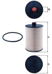 MAHLE KX217D YAKIT FİLTRESİ LT28-LT35-LT46 2.8TDI 01-06 VOLVO S60 2.4D D5 01-10 S80 2.4D D5 01-06 V70 II 2.4D D5 01-08 XC70 2.4D5 02-07 XC9O D3 D5 02-14 VW 2D0127177-2D0127159