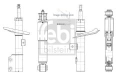 FEBI 1002779 AMORTISOR ON SOL GAZLI BMW F30 F80 F31 F35 xDrive