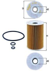 MAHLE OX388D YAĞ FİLTRESİ CADDY III-GOLF VI-JETTA III-IV-PASSAT-POLO-TIGUAN-TOURAN-T5-OCTAVIA-LEON-IBIZA-A1-A3-A4