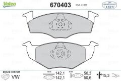 VALEO 670403 ÖN BALATA POLO 95-9.01 IBIZA 96-2.02 CORDOBA 96-2.02 GOLF III 91-97