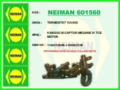 NEIMAN 601560 TERMOSTAT 92 C RENAULT CAPTUR 13> CLIO IV 12> KADJAR 15> MEGANE IV 16> DACIA DUSTER 12> DOKKER 12> 1.2 TCe H5F