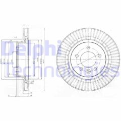 DELPHI BG9006C FREN DISKI ON LAND ROVER DISCOVERY III-IV L319
