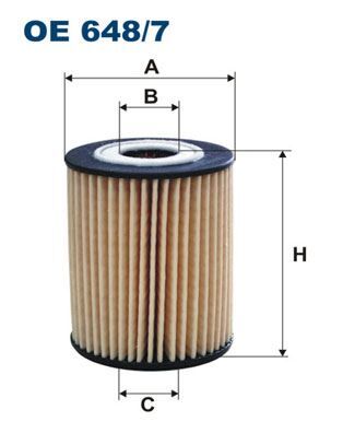 FILTRON OE648.7 YAĞ FİLTRESİ ANTARA 2.0 CDTI 06> CAPTIVA-EPICA-LACETTI-NUBIRA 07> CRUZE 09> 2.0 D