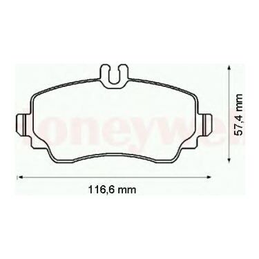 SANGSIN SP4002 FREN BALATASI ARKA MERCEDES C-CLASS W205 S205 C205 A205