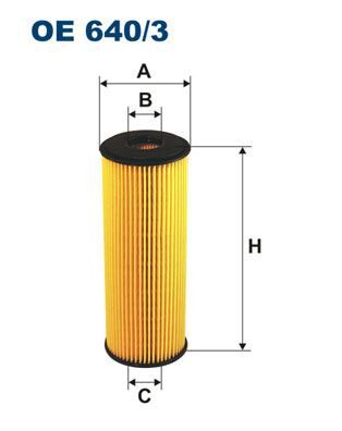 FILTRON OE640.3 YAG FILTRESI MERCEDES M104 M111 W202 W203 C208 W124 W210 W163 W140 W463