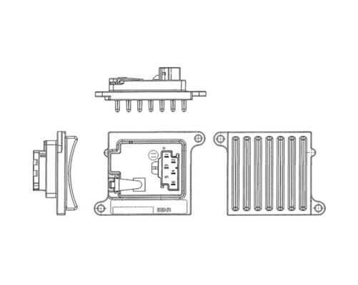 MAHLE ABR36000P KLIMA FAN REGULATORU MERCEDES W203 CL203 W220 W221 W163