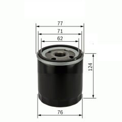 YAĞ FİLTRESİ FORD ESCORT/FOCUS/MONDEO/MAZDA 1.25-1.4-1.6 BENZİN UZUN TİP ESKİ MODEL