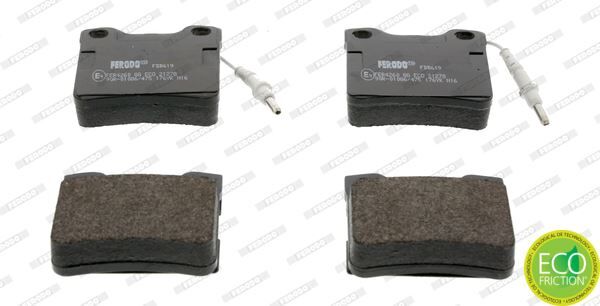 FERODO FDB619 FREN BALATASI ARKA MERCEDES W638 B901 B902 . PEUGEOT 406 605