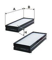 FILTRON FILT K 1280-2x SANTAFE/SONATA/TRAJET/MAGENTIS POLEN FILTRESI KLIMA FILTRESI KASALI ÇIFTLI