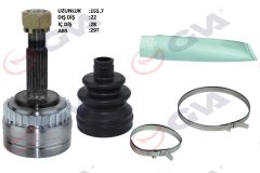 GVA 4490010K DIŞ AKS KAFASI CORSA B-C 94>06 COMBO B-C 94>11 TIGRA B 04>10 MERIVA A 04>10 ABS Lİ 29 DİŞ 22x28x52 155mm