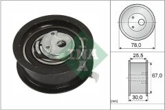 INA 531025130 EKSANTRİK GERGİ RULMANI PASSAT-A4-A6-T4 1.9 TDI 1Z-AFN-AVG-ABL