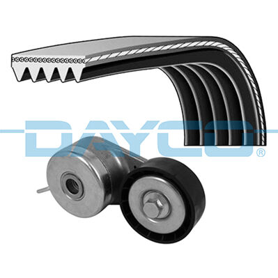 DAYCO KPV384 KANALLI KAYIŞ KİTİ FIAT 500 07> 500L 12> DOBLO 05> BRAVO II 07>14 EGEA 16> STILO 04>08 1.2 1.4 5PK1145