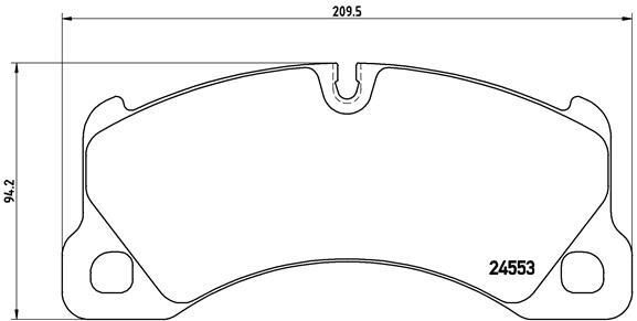 VALEO 670959 ÖN BALATA VW TOUAREG 6.0 W12- 5.0 R50 TDI 04 >10 >14 > CAYENNE 02 >10 >14 > PANAMERA 09 >