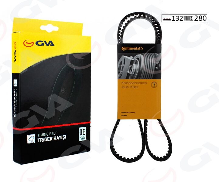 GVA 58132280 TRİGER KAYIŞI 132x280 VOLVO C30-C70-S60-S80-V70 2.4TDI 20V 01 >XC60-XC70-XC90 2.4TDI 02 >