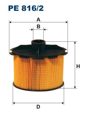 FILTRON PE816.2 YAKIT FİLTRESİ PARTNER-P206-P306 BERLINGO-JUMPY- XSARA-SCUDO-COROLLA 00-02 1.9D 98- DW8