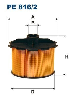 FILTRON PE816.2 YAKIT FİLTRESİ PARTNER-P206-P306 BERLINGO-JUMPY- XSARA-SCUDO-COROLLA 00-02 1.9D 98- DW8