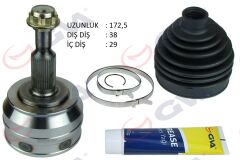 GVA 4475210K AKS KAFASI DIŞ ÖN TRANSPORTER T5 2.5 TDI 04-10 AXD 38x29x63 172.5mm