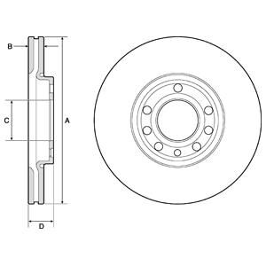 DELPHI BG3713 ÖN FREN AYNASI VECTRA C 02> SIGNUM 03> SAAB 9.3 02> CROMA 05> 285x25x5DLxHAVALI 46844071-51819733