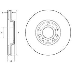 DELPHI BG3713 ÖN FREN AYNASI VECTRA C 02> SIGNUM 03> SAAB 9.3 02> CROMA 05> 285x25x5DLxHAVALI 46844071-51819733