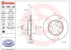BREMBO 09729120 FREN DISKI ON MERCEDES W201