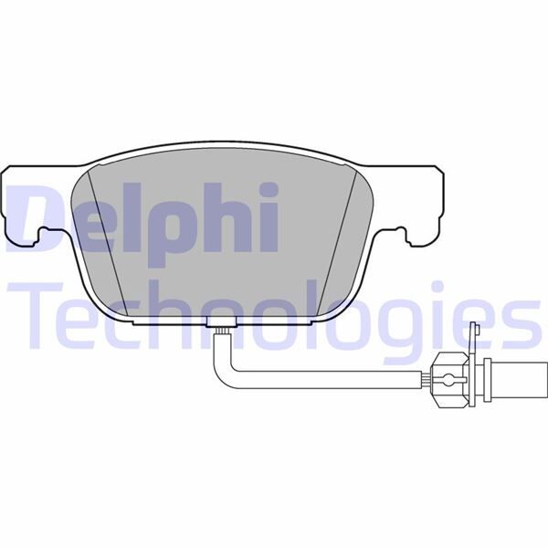 DELPHI LP3219 ÖN FREN BALATA AUDI A4-A5 2014 > 155.2x63.8x17 KULLAKLI