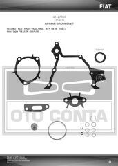 OTOCONTA 42427704 ALT TAKIM CONTA ASTRA H-VECTRA C-ZAFIRA B-DOBLO-BRAVA 1.9 CDTI-D-JTD Z19DTH-DTJ-DTL VITON KEÇELİ