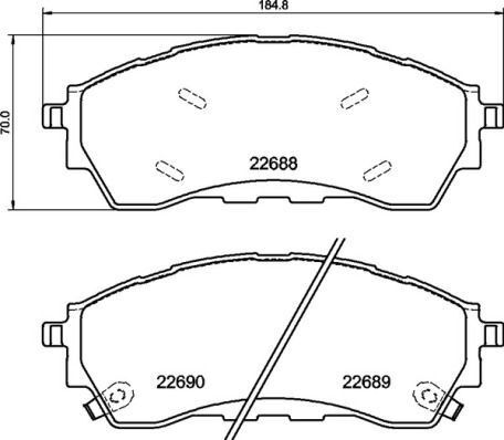 VALEO 671430 FREN BALATASI ÖN FORD RANGER 19>