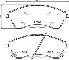 VALEO 671430 FREN BALATASI ÖN FORD RANGER 19>