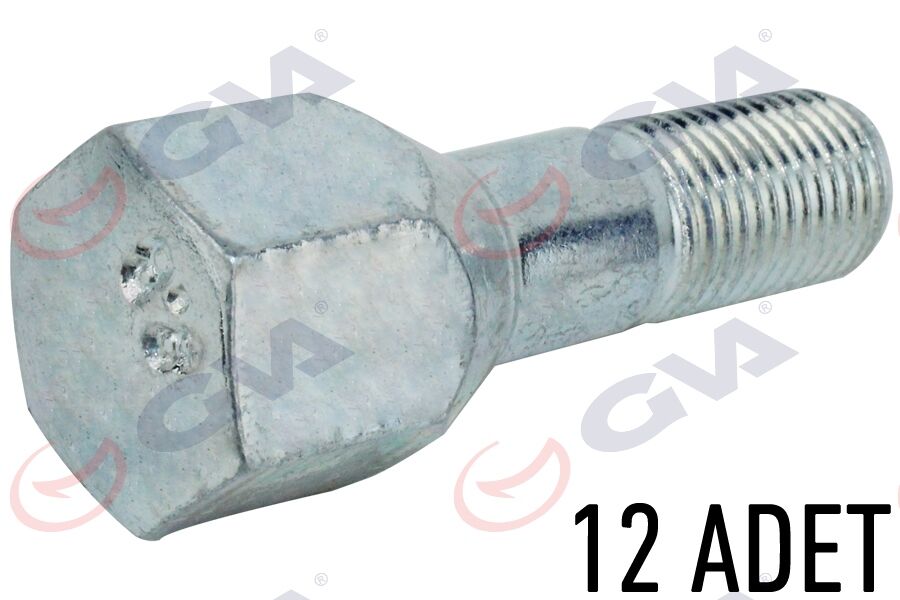 GVA 8820110 BİJON CİVATASI FIAT TOFAŞ-FIAT KISA BEYAZ KAPLI PAKET 12