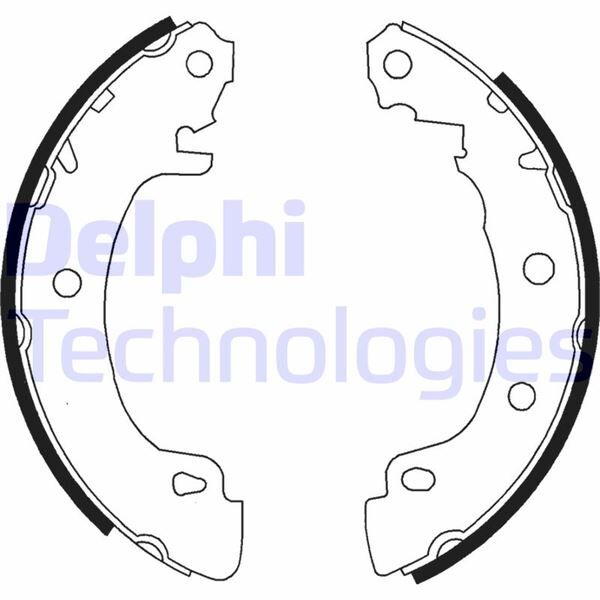 DELPHI LS1724 ARKA PABUÇ BALATA RENAULT MEGANE 96> 1.4-1.6 1.8 1.9D 1.9DTİ 2.0 203x39