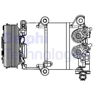 DELPHI CS20553 KLİMA KOMPRESÖRÜ FORD KUGA-CONNECT 13> 1.5-1.6 ECOBOOST KASNAK ÇAP: 108mm