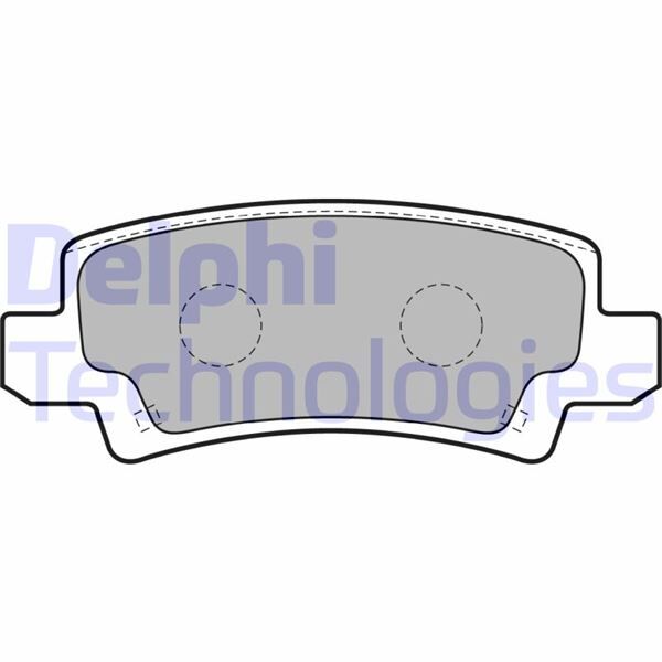DELPHI LP1864 ARKA FREN BALATA TOYOTA COROLLA 1.4L 1.6L 4ZZ-FE 3ZZ-FE ZZE120 ZZE121 VVTi 02-06 / 1.4L 1NDTV NDE120 04-06