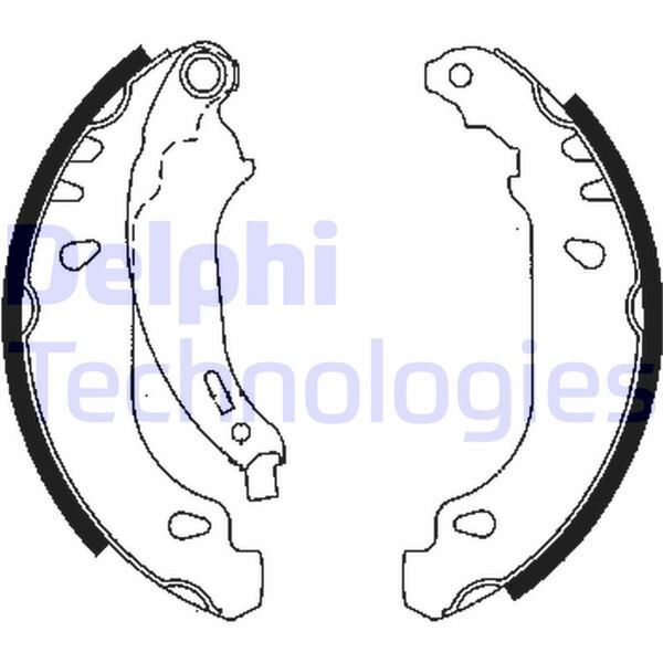 DELPHI LS1844 ARKA PABUÇ BALATA CLIO II 98 >05 > SYMBOL II 08 > LOGAN 04 >11 > SANDERO 08 >11 > 180x40