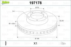 VALEO 197178 FREN DISKI ON BMW E70 F15 E71 F16