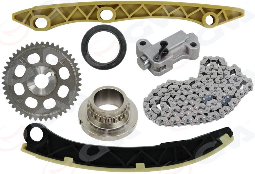 GVA 59C9200 EKSANTRİK ZİNCİR SETİ HONDA CIVIC 1.6L R16A R16B VTEC FD6 FB7 FC5 kasa 06-> 1.8L R18A2 FD7 FK2 ka sa 06-12 / ACCORD 2.0L R20A3 CU kasa 08-> / CR-V 2.0L R20A2 RE5 kasa 07-15 7 PARÇA