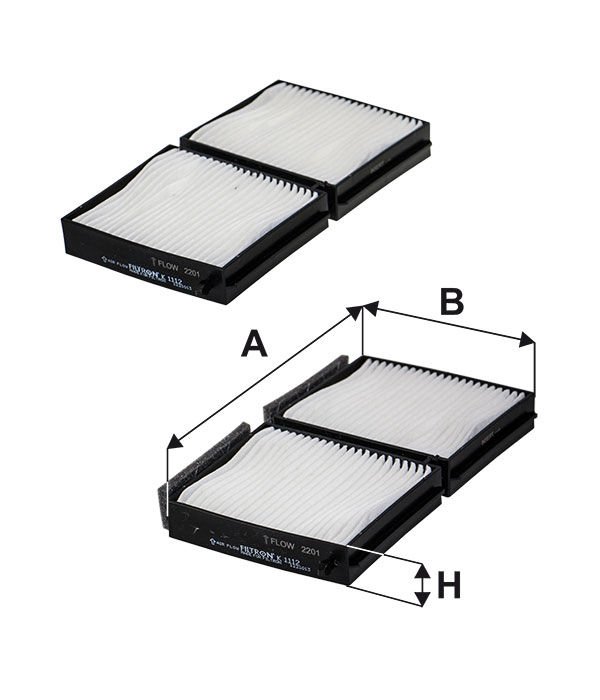 FILTRON FILT K 1112-2x 323 (BJ) : 626 (GF) 2.0 98-01 POLEN FILTRESI SET