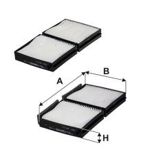 FILTRON FILT K 1112-2x 323 (BJ) : 626 (GF) 2.0 98-01 POLEN FILTRESI SET