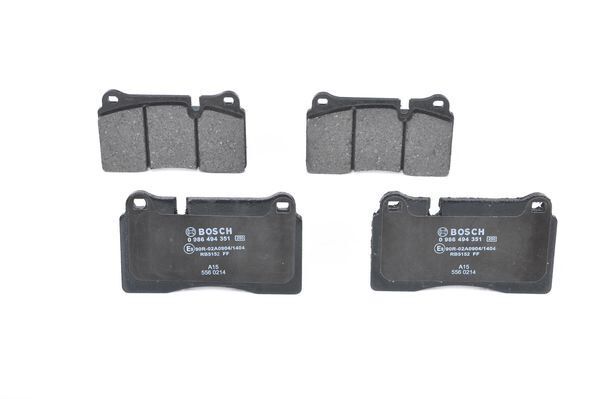 BOSCH 0986494351 FREN BALATASI ON LAND ROVER RANGE ROVER L320 L322