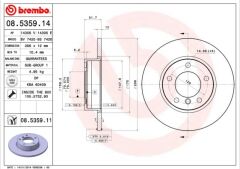 BREMBO 08535914 FREN DISKI ON BMW E36