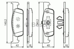 SANGSIN SP1787 ÖN FREN BALATA RENAULT CLIO IV 12> DACIA LOGAN II 12> SANDERO II 12>