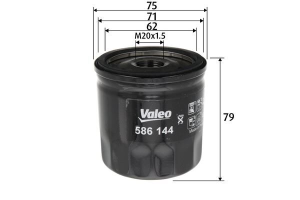VALEO 586144 YAG FILTRESI MERCEDES OM607 W176 W246 C117 X156 W415 . RENAULT CLIO IV 12> MEGANE IV 15> DUSTER 12> SYMBOL III 14> NISSAN QASHQAI II 13> JUKE 12> NOTE E12 13>16 1.5dCi K9K